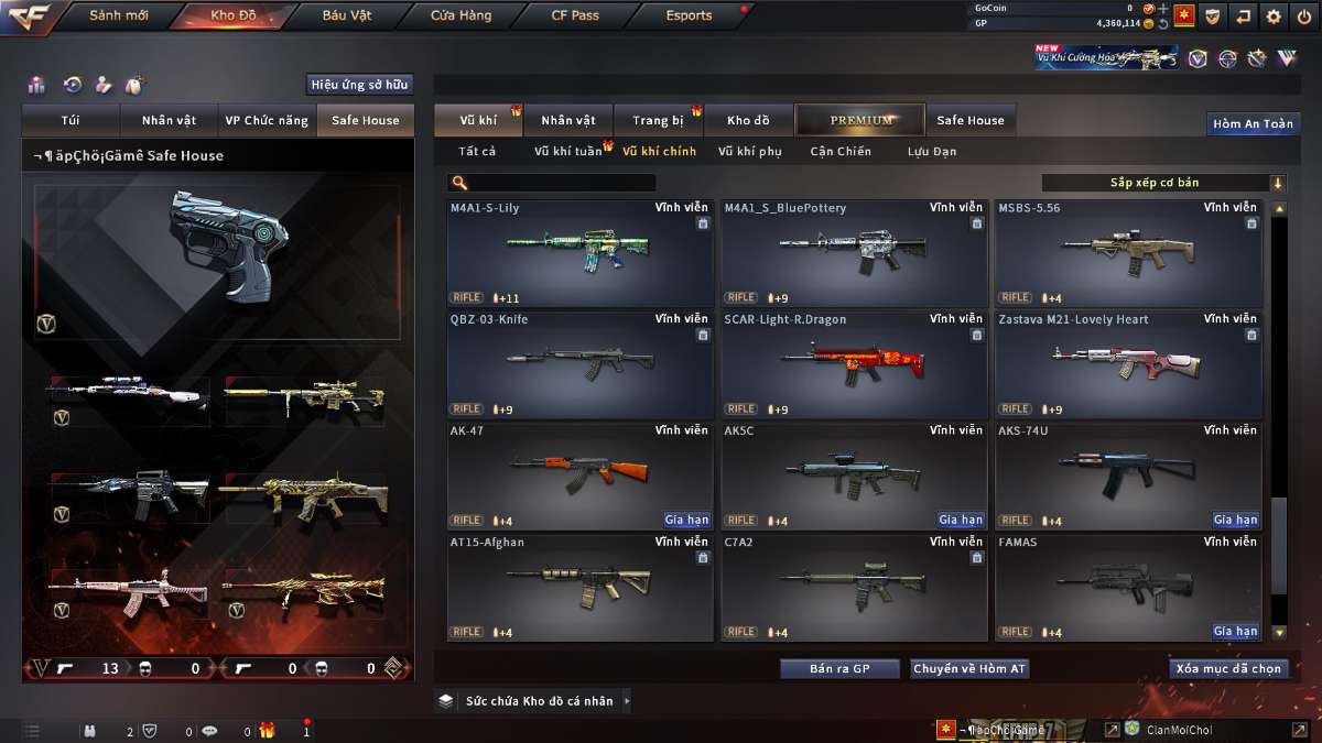 shop acc cf uy tin gia re